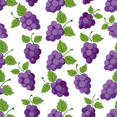 Grapes Pattern Vector