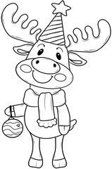 Line moose christmas