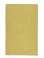 Natural mustard yellow craft paper texture for artistic projects and design on a Transparent Background