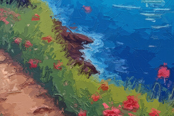 Various oil paintings, flowers, tulips, butterflies, plum blossom scenery, mandarin ducks, red leaves, lakes, roses, peonies, swallows, forests