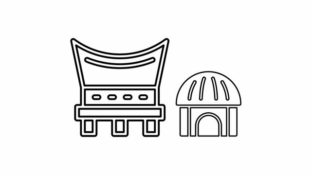 The house icon is displayed on a white background.