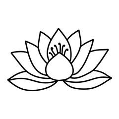 cute flower, hand drawn vector illustration 