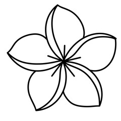 cute flower, hand drawn vector illustration 