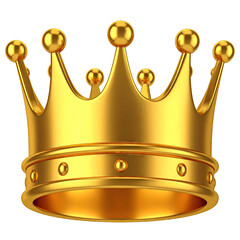 Ornate, golden crown with spiked top