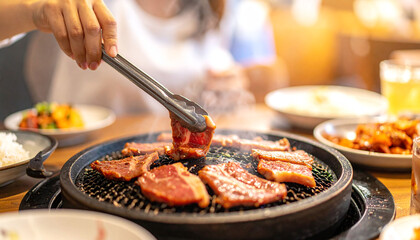 Korean barbecue or Yakiniku in Japanese 