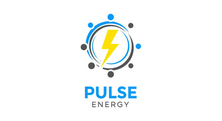 Pulse Energy Logo Featuring a Lightning Bolt Surrounded by Circular Elements.
