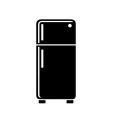 Double Door Frost Free Refrigerator Fridge Vector Illustration