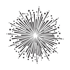 Obraz premium Starburst Radial Lines Light Burst Vector Illustration