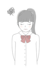 落ち込んでいる女の子