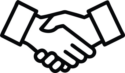 business deal handshake icon 