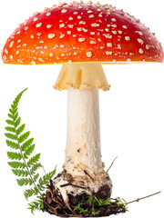 fly agaric amanita muscaria. 