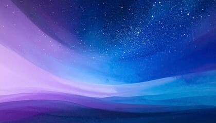 Dreamy Nightscape - A Serene Blend of Purple and Blue Hues.
