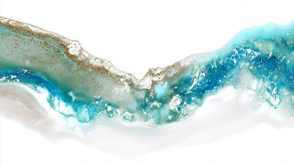 Abstract Blue Aqua Swirl: An artistic display of turquoise and cerulean hues, blended seamlessly, creating a mesmerizing abstract shape. The image evokes fluidity, serenity, and depth.