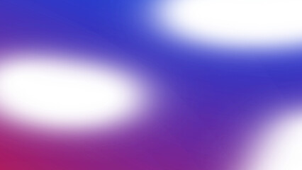 Abstract background with blue and purple gradient and white bokeh effect isolated on transparent background