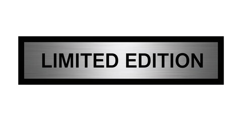 Fototapeta premium Limited Edition silver vector sticker for premium e-commerce label.
