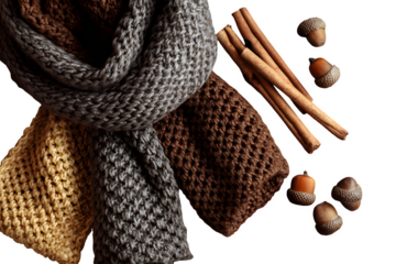 Autumn pup with pumpkins