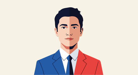 Work-Life Balancer – Minimalist Flat Vector Showing Mindfulness and Modern Professional Lifestyle 2