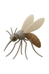 Cartoon mosquito illustration, a symbol of public health concerns, ideal for educational materials or awareness campaigns, spreading awareness and prevention.