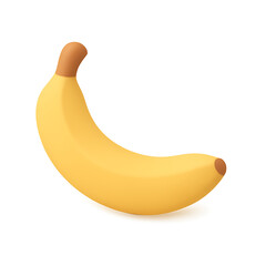 Vibrant banana illustration perfect for healthy eating campaigns and tropical fruit promotions, adding a touch of sunshine to any design, fresh and appealing