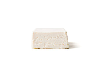 tofu cheese isolated on white background