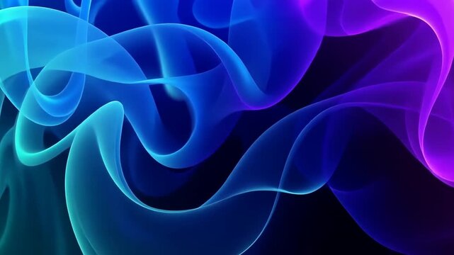 blue abstract fractal background