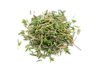 Thyme fresh isolated on white background.