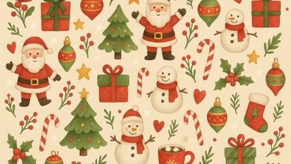 Festive Christmas holiday desktop wallpaper