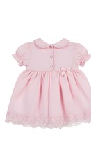 Obraz premium Elegant Pink Dress for Little Girls with Delicate Lace Trim.