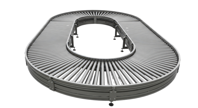 Oval shaped industrial metal grate with spokes isolated on transparent background