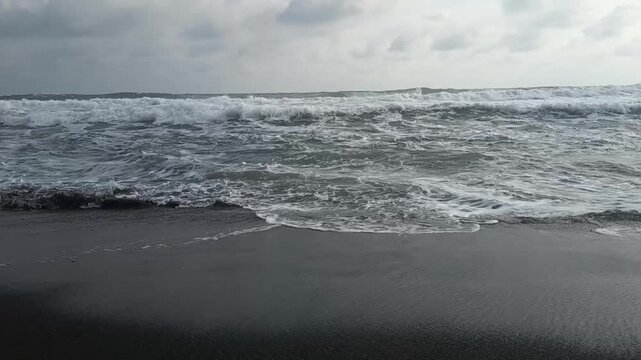 storm on the beach