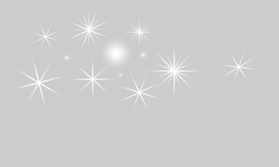 Sparkling star cluster vector illustration isolated desi