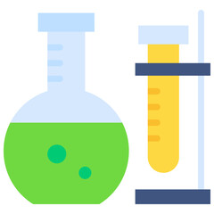 Vector icon Lab, Experiment, Chemistry, Flask, Scientific, Education