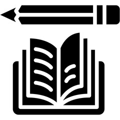 Vector icon Study, Education, Knowledge, Learning, Power, Study