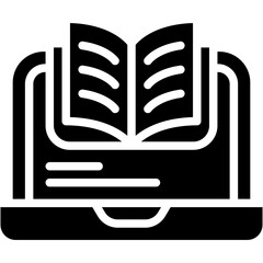 Vector icon Tutorial, Laptop, Online Education, Video Tutorials, Scholastics, ELearning