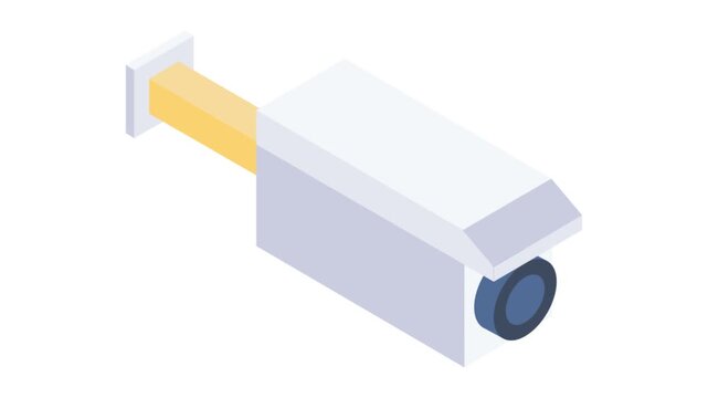 Security camera icon displayed on a white background, symbolizing surveillance and monitoring.