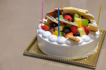 孫の誕生日ケーキ