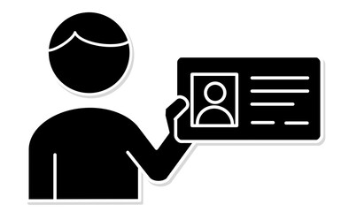 マイナンバー確認のピクトグラム　アイコン