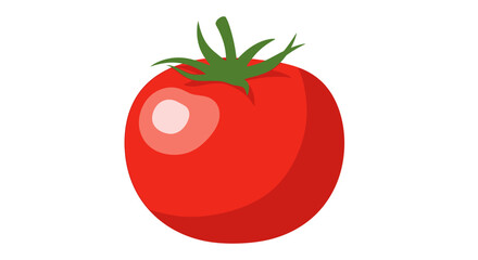 A fresh green avocado cut in half with the seed visible. A simple vector illustration for a healthy diet and vegetarian food concepts