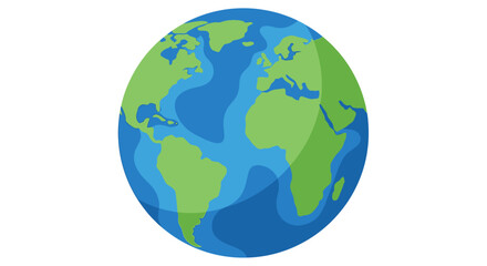 A fresh green avocado cut in half with the seed visible. A simple vector illustration for a healthy diet and vegetarian food concepts