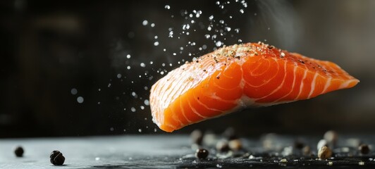 Delicious low-fat and healthy salmon food