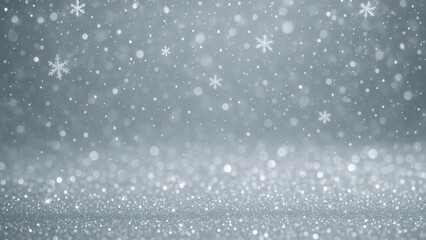 Obraz premium Serene winter snowflake background