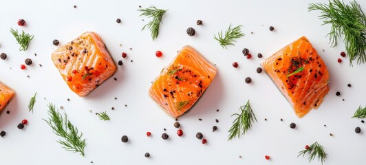 Delicious low-fat and healthy salmon food