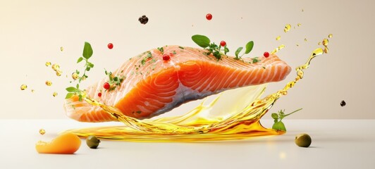 Delicious low-fat and healthy salmon food