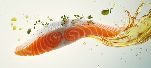 Delicious low-fat and healthy salmon food