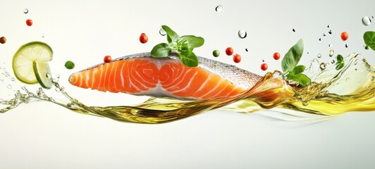 Delicious low-fat and healthy salmon food