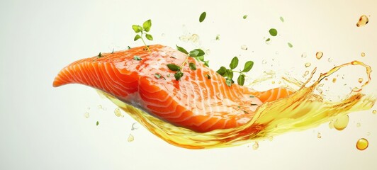 Delicious low-fat and healthy salmon food