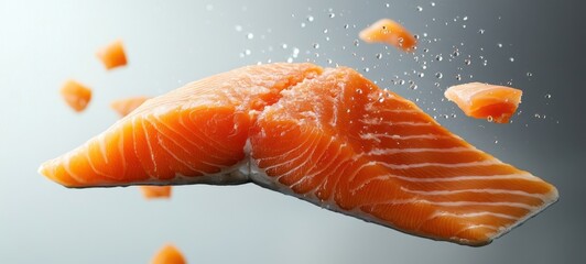 Delicious low-fat and healthy salmon food