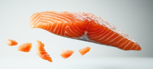 Delicious low-fat and healthy salmon food