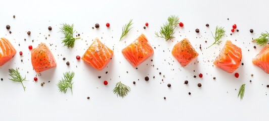 Delicious low-fat and healthy salmon food