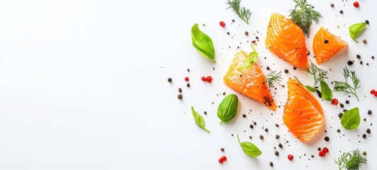 Delicious low-fat and healthy salmon food